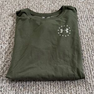 Under Armour Olive Green Short Sleeve Logo Tee